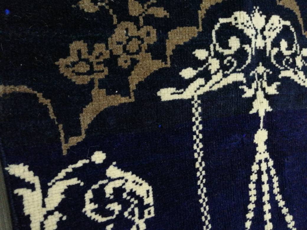 Navy Vintage Turkish Rug 2' 5" x 3' 8" - No. WR87376