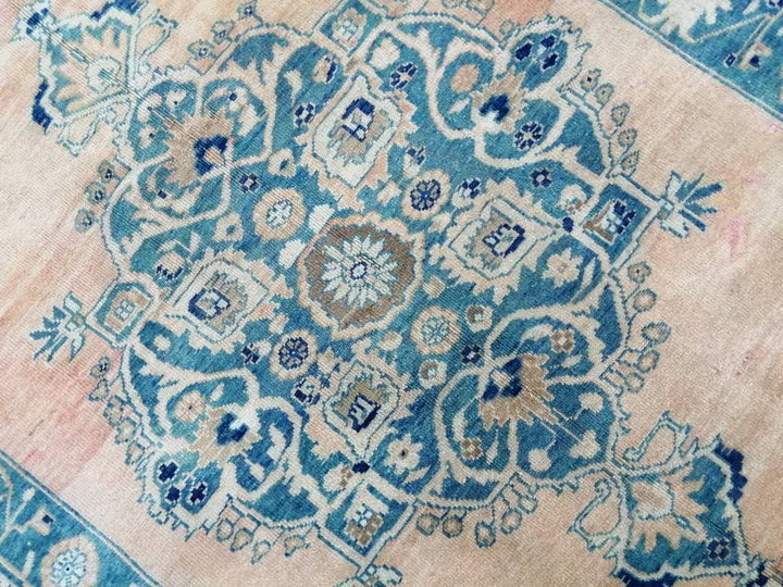 Blue Turkish Oushak Rug 5' 6" x 8' 11" Hand-Knotted | No. WR89231