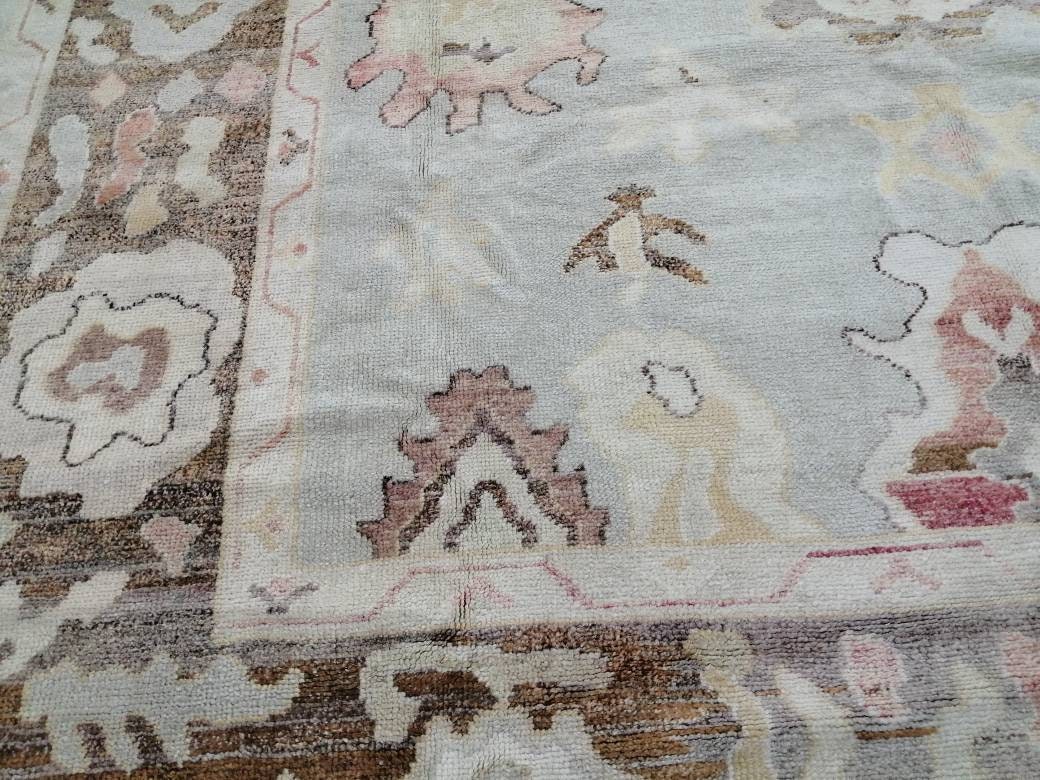 Turkish Oushak Rug 9' 3" x 11' 4" Hand-Knotted view