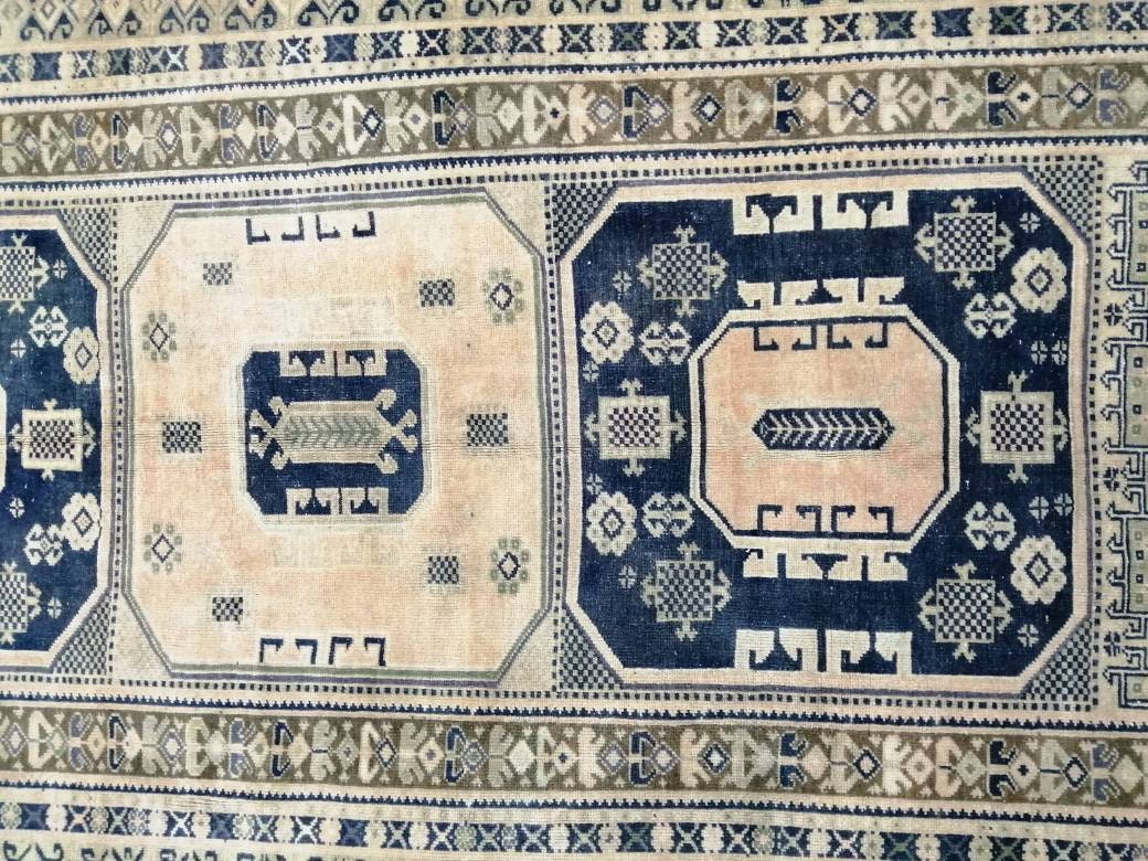 Green Turkish Oushak Rug 5' x 10' Hand-Knotted | No. WR20374