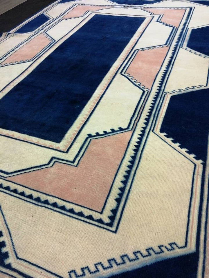 Green Turkish Oushak Rug 6' 10" x 9' 10" Hand-Knotted | No. WR64932