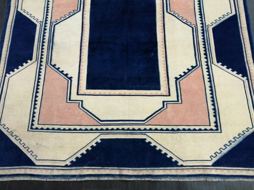 Green Turkish Oushak Rug 6' 10" x 9' 10" Hand-Knotted | No. WR64932