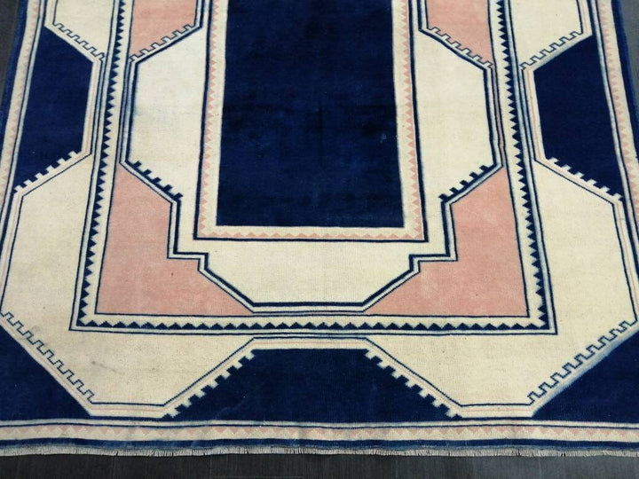 Green Turkish Oushak Rug 6' 10" x 9' 10" Hand-Knotted | No. WR64932