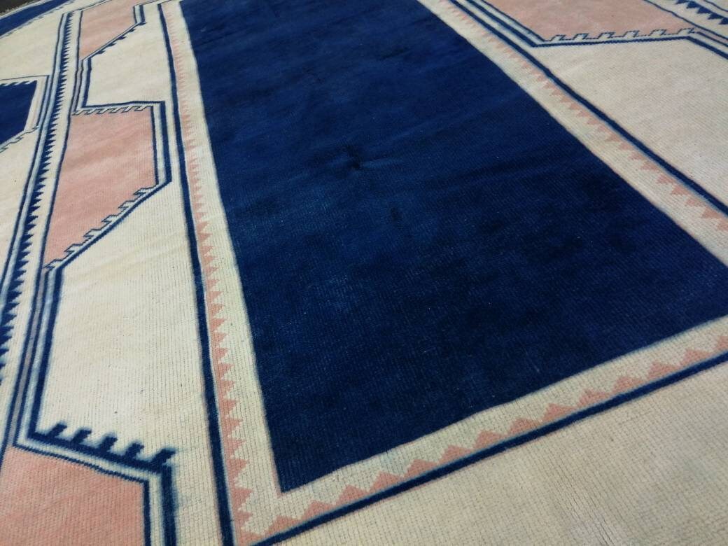 Green Turkish Oushak Rug 6' 10" x 9' 10" Hand-Knotted | No. WR64932