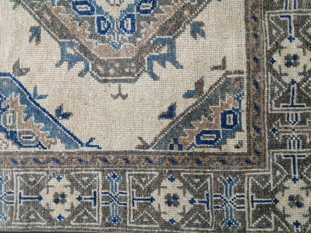 Blue Turkish Runner Rug 5' x 11' 11" Hand-Knotted | No. WR58279