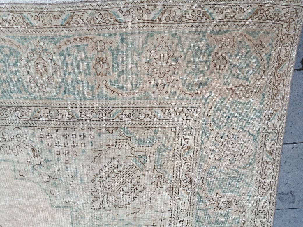 Muted Vintage Turkish Rug 6' 4" x 9' 7" - No. WR58446