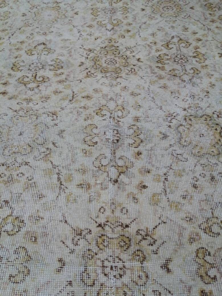 Turkish Oushak Rug 5' 4" x 9' 2" Hand-Knotted view 9