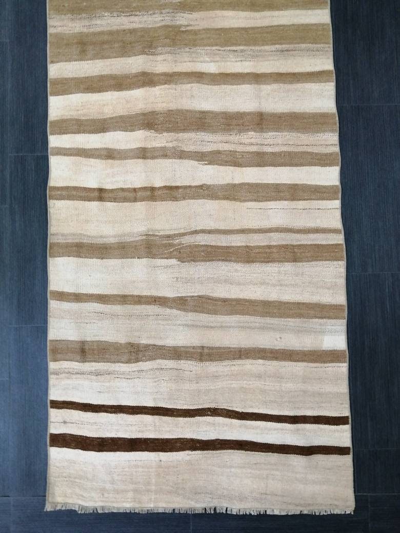 Rust Turkish Runner Rug 2' 9" x 11' 8" Hand-Knotted border