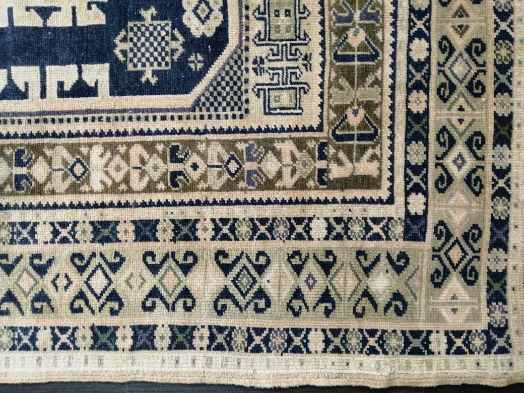 Green Turkish Oushak Rug 5' x 10' Hand-Knotted | No. WR20374