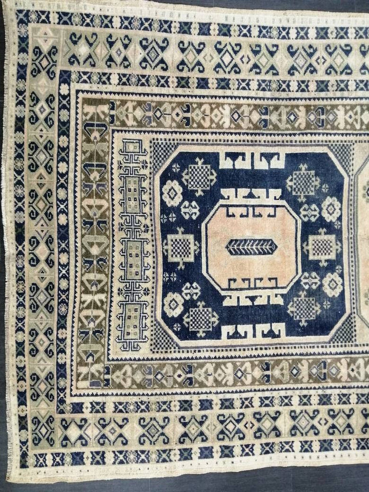 Green Turkish Oushak Rug 5' x 10' Hand-Knotted | No. WR20374