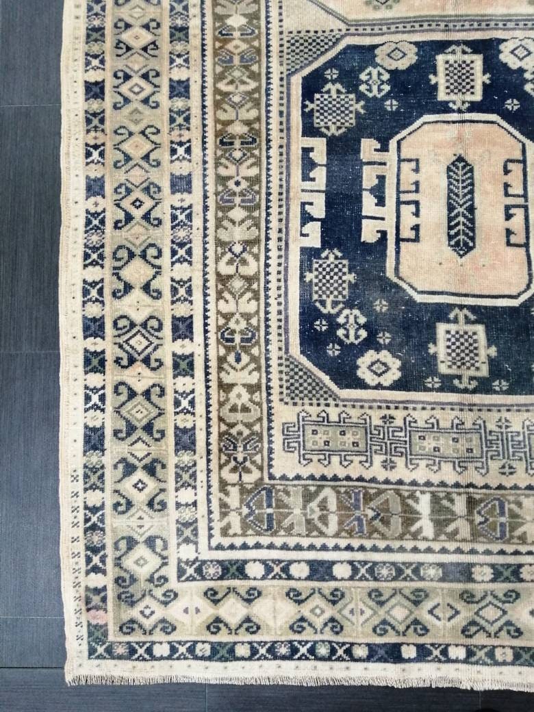 Green Turkish Oushak Rug 5' x 10' Hand-Knotted | No. WR20374