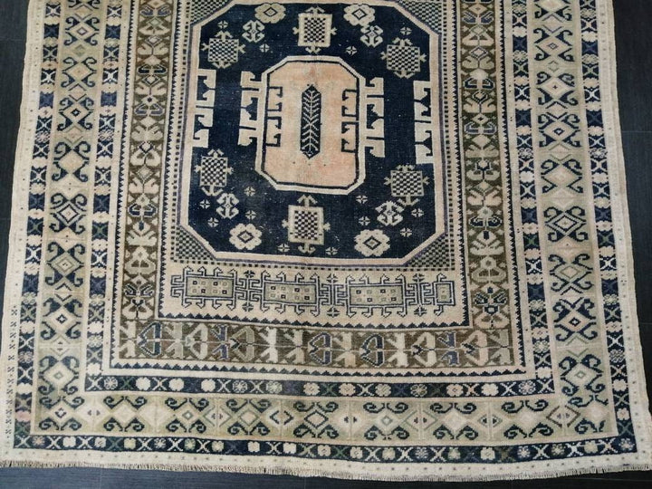 Green Turkish Oushak Rug 5' x 10' Hand-Knotted | No. WR20374