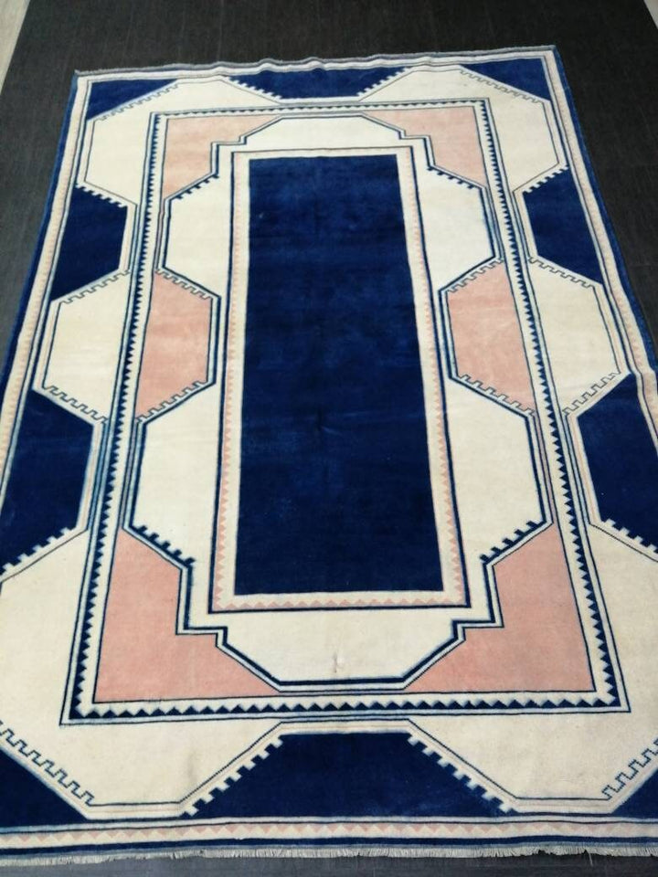 Green Turkish Oushak Rug 6' 10" x 9' 10" Hand-Knotted | No. WR64932