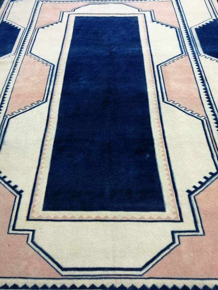 Green Turkish Oushak Rug 6' 10" x 9' 10" Hand-Knotted | No. WR64932