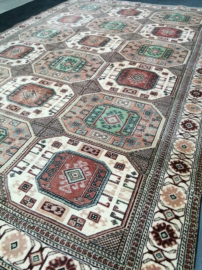 Blue Turkish Oushak Rug 6' 4" x 9' 5" Hand-Knotted | No. WR16563