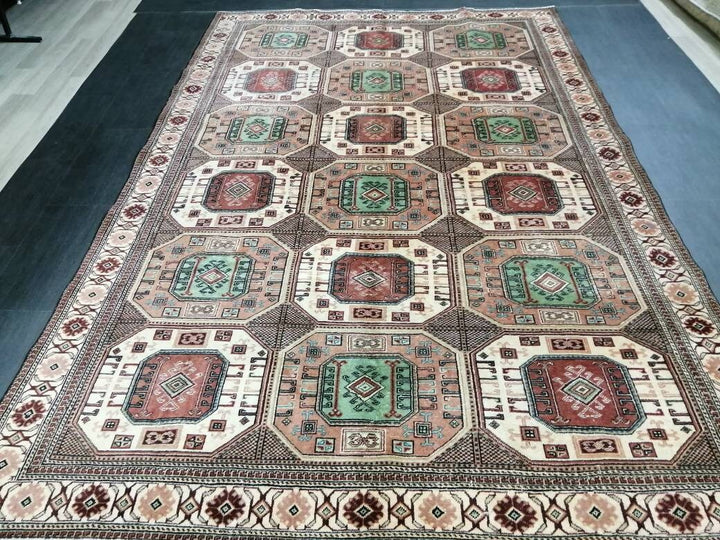 Blue Turkish Oushak Rug 6' 4" x 9' 5" Hand-Knotted | No. WR16563