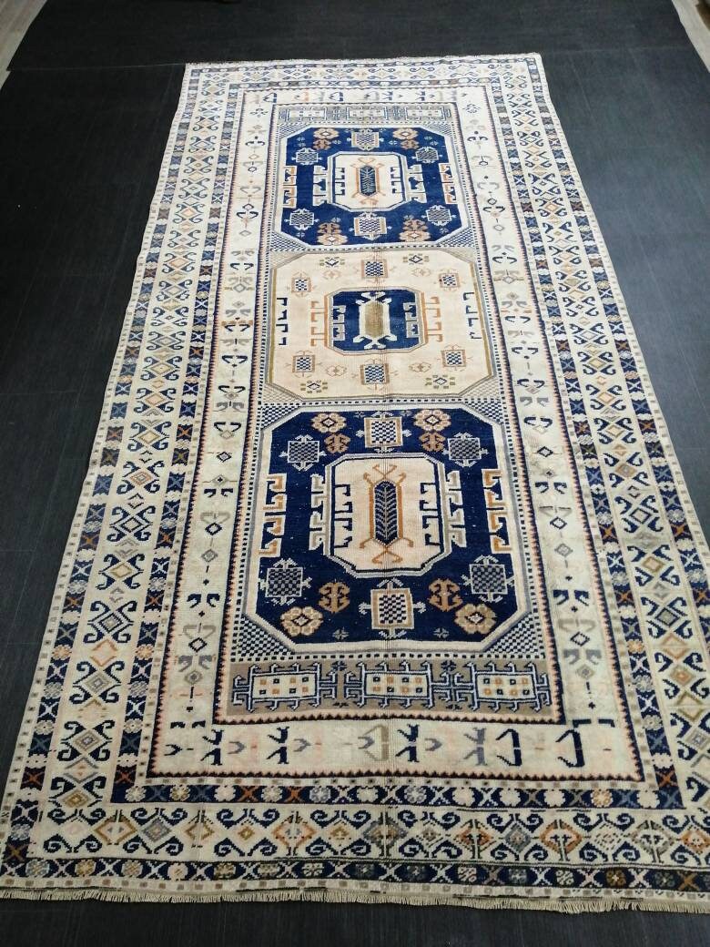Turkish Runner Rug 4' 9" x 10' 1" Hand-Knotted view 9