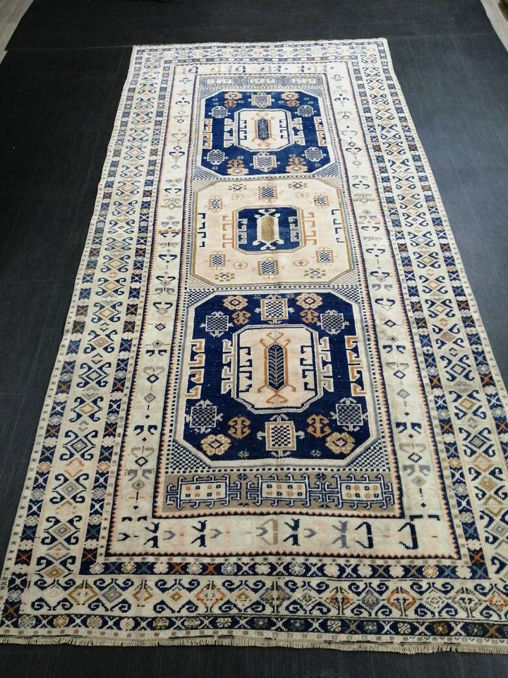 Turkish Runner Rug 4' 9" x 10' 1" Hand-Knotted view 9