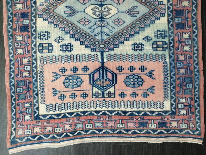 Beige Turkish Runner Rug 3' 3" x 5' 10" Hand-Knotted view