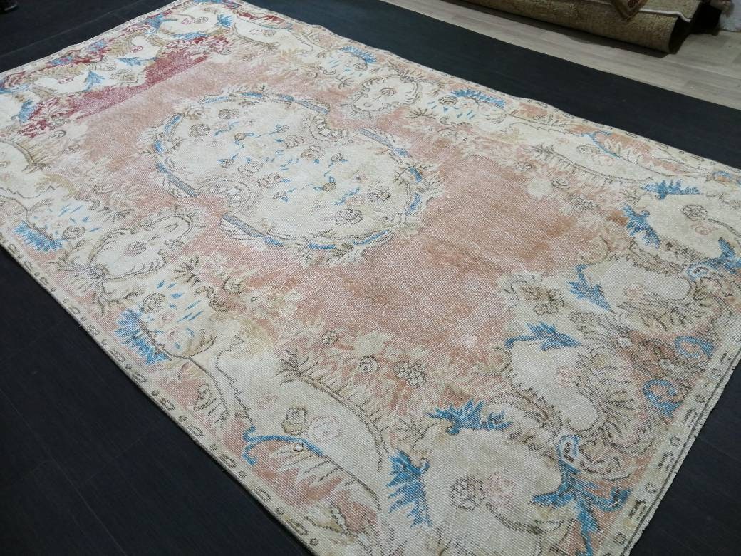 Turkish Oushak Rug 5' 10" x 10' 4" Hand-Knotted