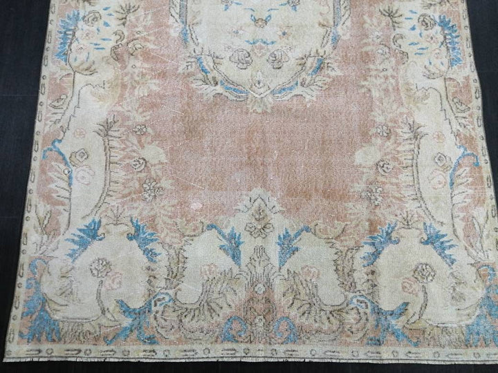 Turkish Oushak Rug 5' 10" x 10' 4" Hand-Knotted reverse