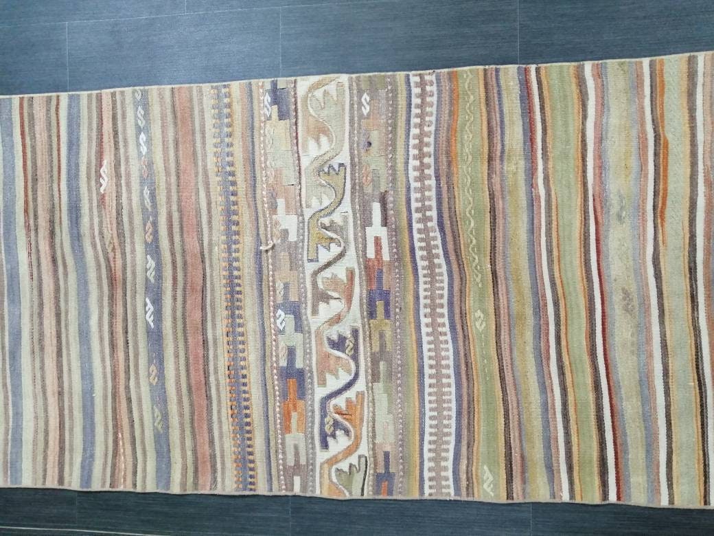 Rust Turkish Runner Rug 2' 10" x 15' 5" Hand-Knotted field