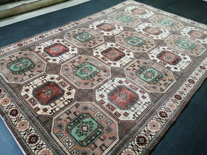 Blue Turkish Oushak Rug 6' 4" x 9' 5" Hand-Knotted | No. WR16563