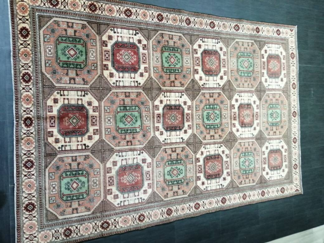 Blue Turkish Oushak Rug 6' 4" x 9' 5" Hand-Knotted | No. WR16563