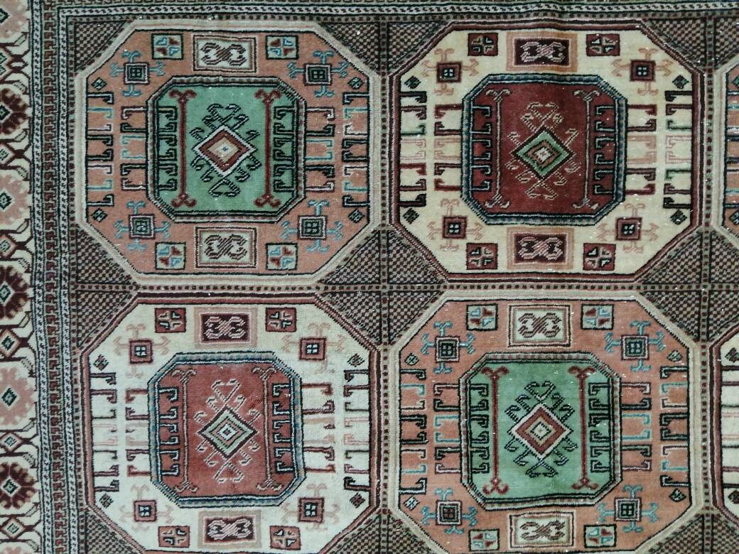 Blue Turkish Oushak Rug 6' 4" x 9' 5" Hand-Knotted | No. WR16563