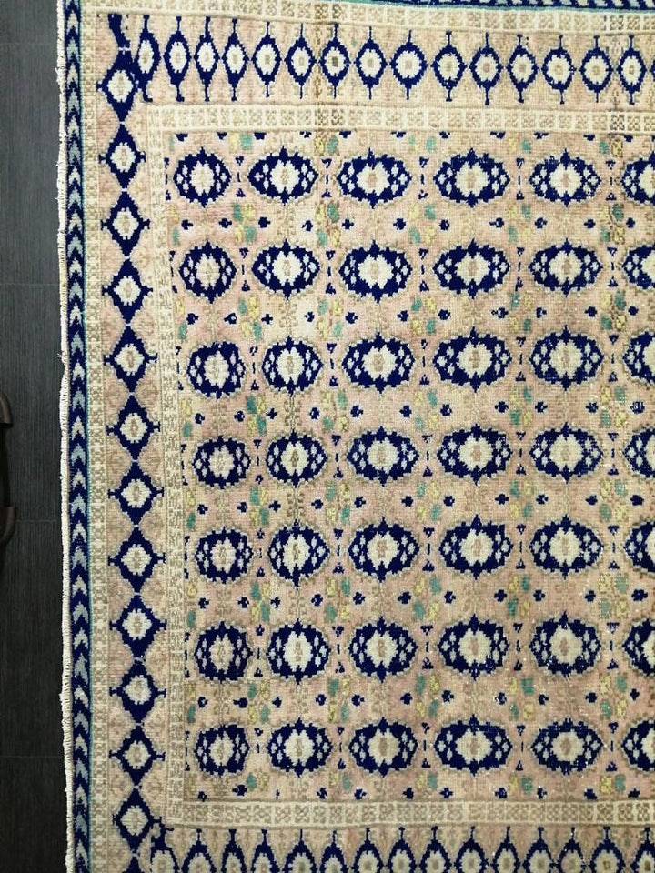 Navy Vintage Turkish Rug 6' 10" x 10' - No. WR63252