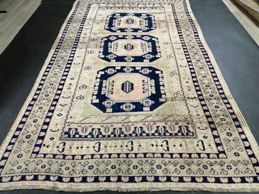 Pink Turkish Runner Rug 5' 9" x 9' 9" Hand-Knotted