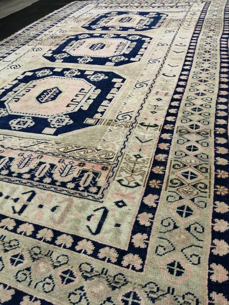 Pink Turkish Runner Rug 5' 9" x 9' 9" Hand-Knotted view