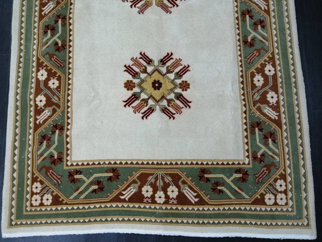 Rust Turkish Runner Rug 5' 3" x 9' 4" Hand-Knotted view