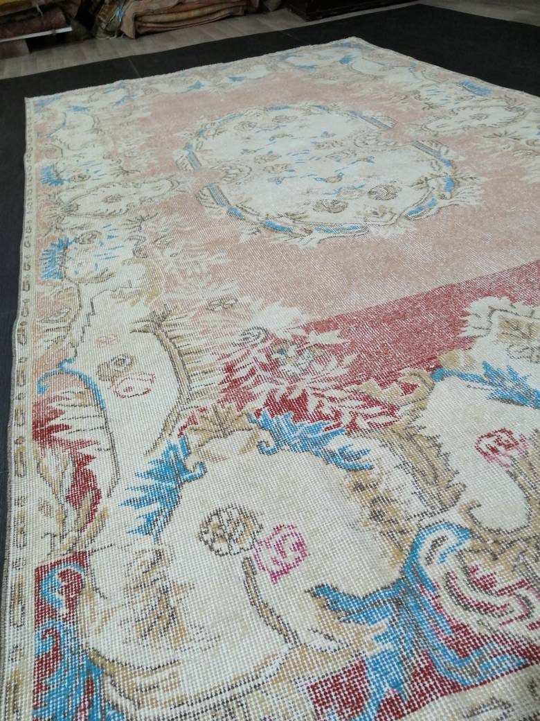 Turkish Oushak Rug 5' 10" x 10' 4" Hand-Knotted view