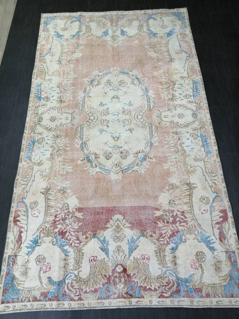 Turkish Oushak Rug 5' 10" x 10' 4" Hand-Knotted view 9