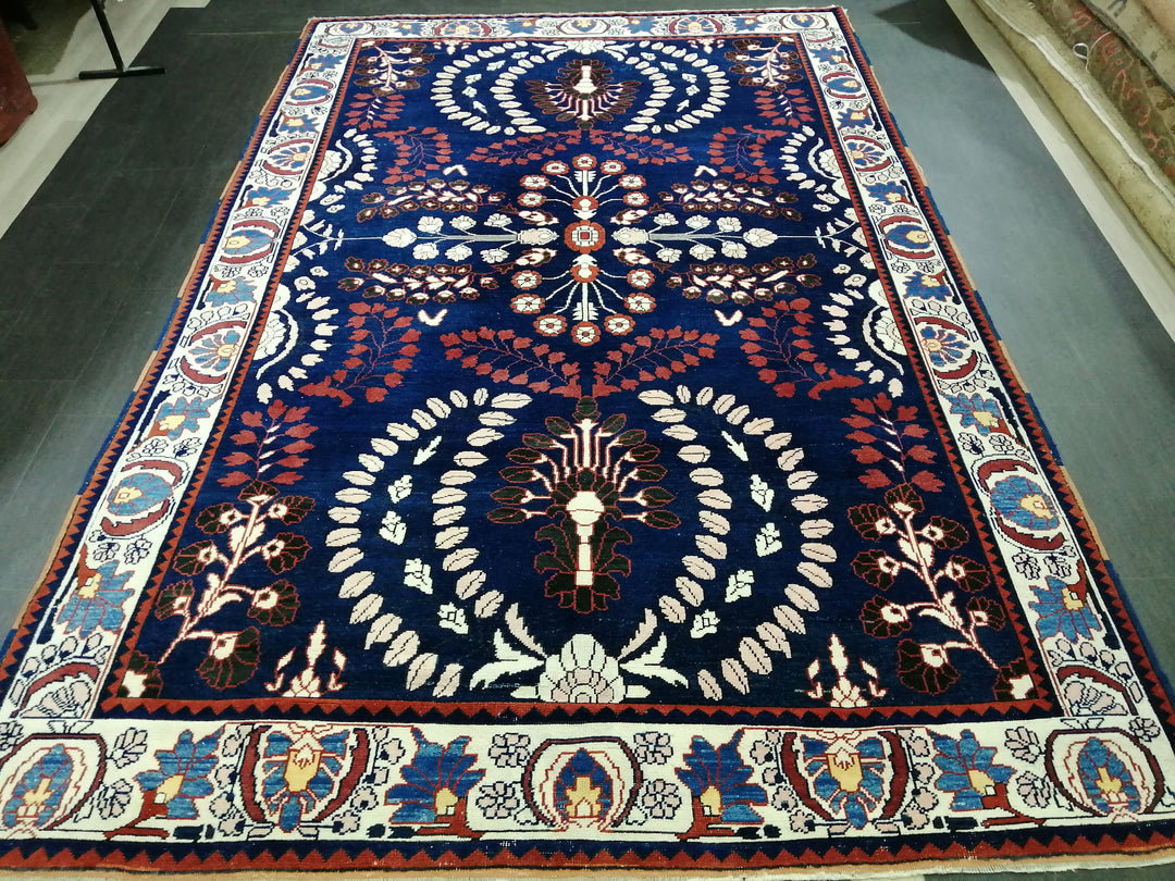 Blue Turkish Oushak Rug 6' 11" x 10' 9" Hand-Knotted | No. WR62455