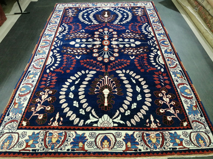 Blue Turkish Oushak Rug 6' 11" x 10' 9" Hand-Knotted | No. WR62455