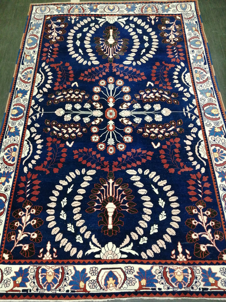 Blue Turkish Oushak Rug 6' 11" x 10' 9" Hand-Knotted | No. WR62455