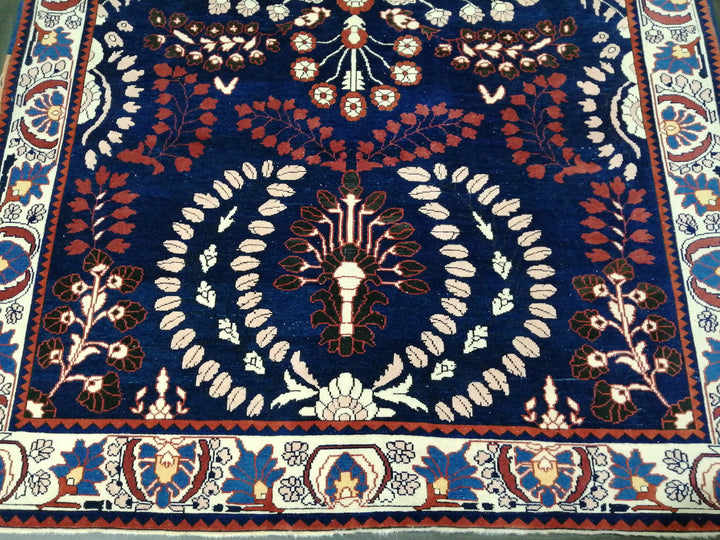 Blue Turkish Oushak Rug 6' 11" x 10' 9" Hand-Knotted | No. WR62455
