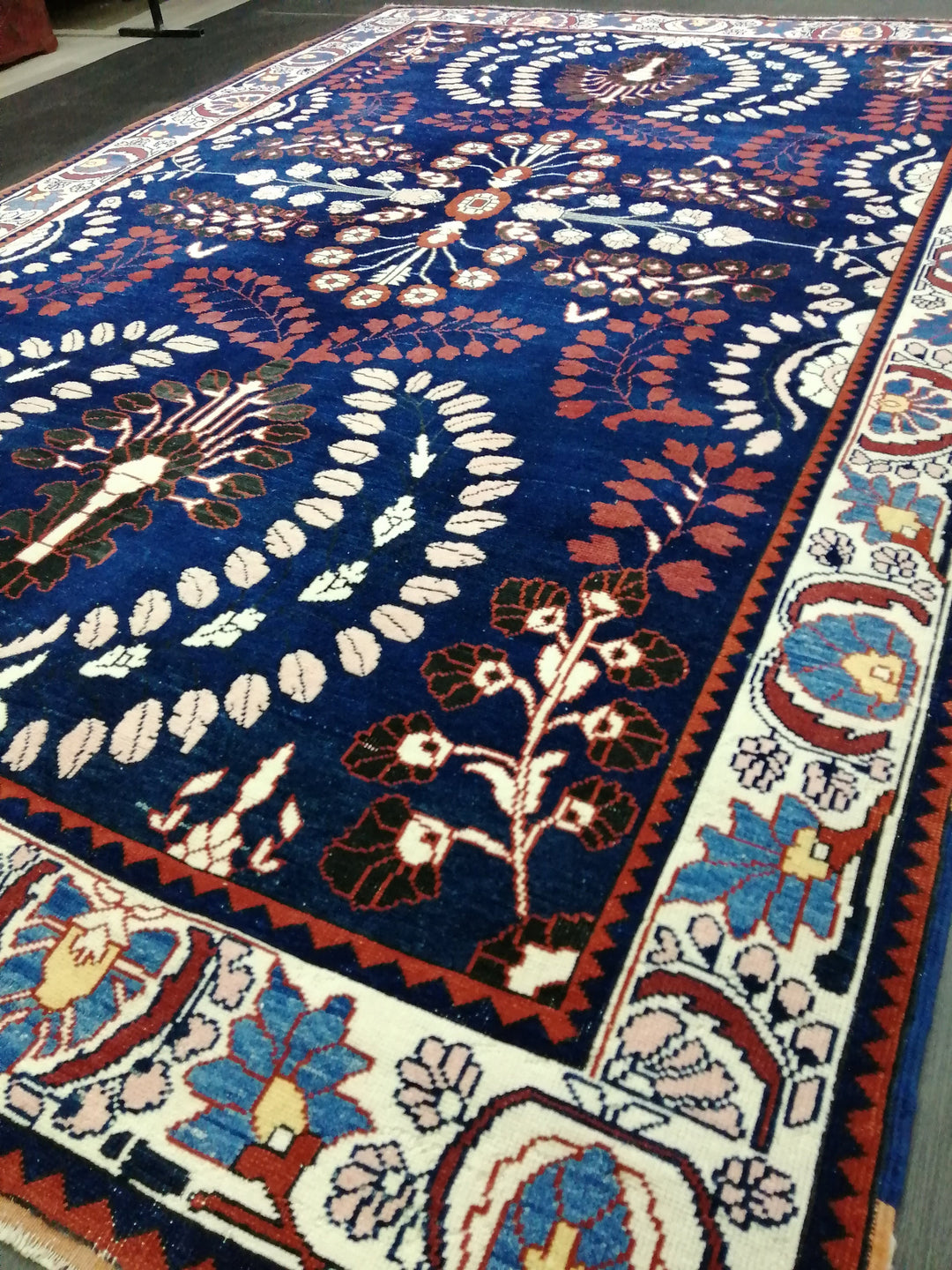 Blue Turkish Oushak Rug 6' 11" x 10' 9" Hand-Knotted | No. WR62455