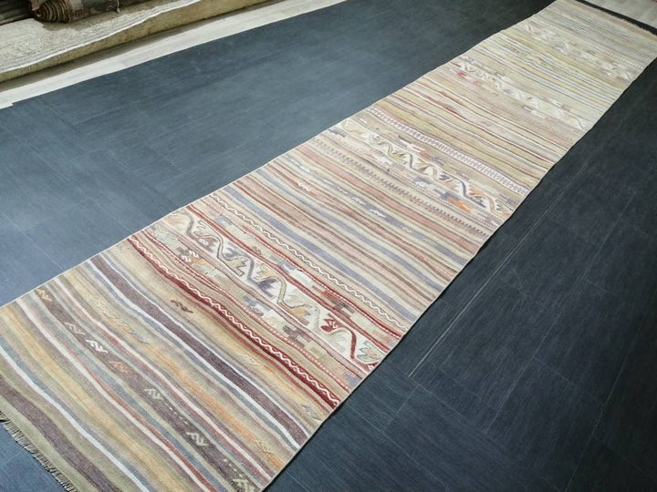 Rust Turkish Runner Rug 2' 10" x 15' 5" Hand-Knotted