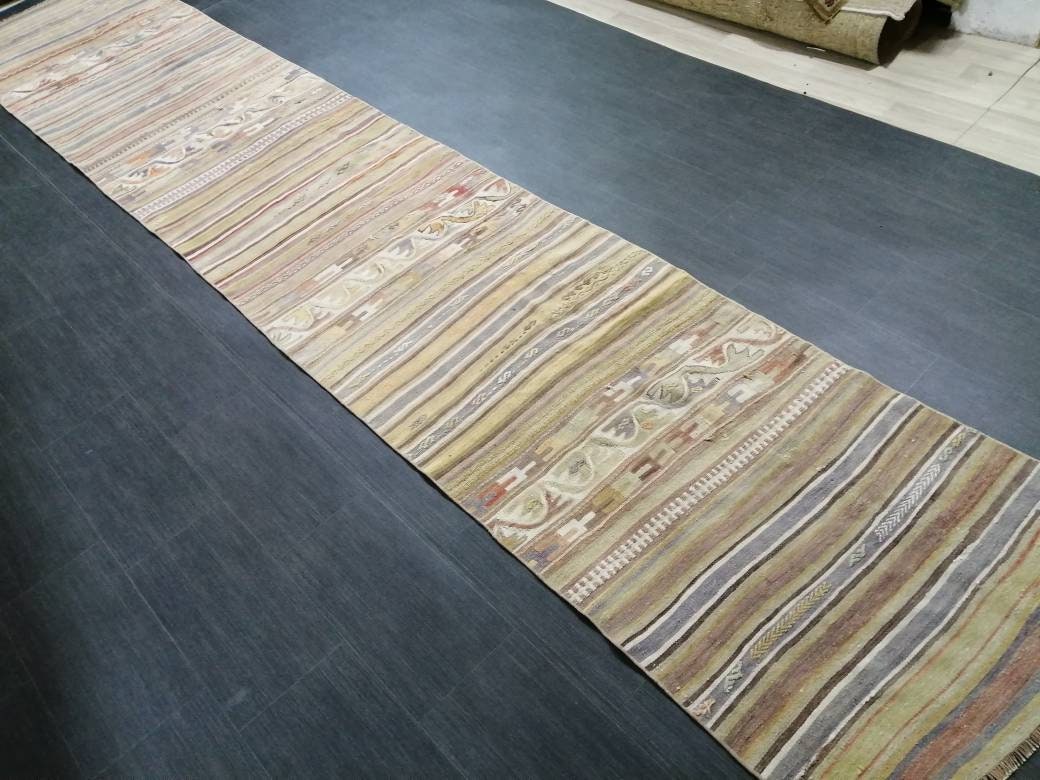 Rust Turkish Runner Rug 2' 10" x 15' 5" Hand-Knotted view 9