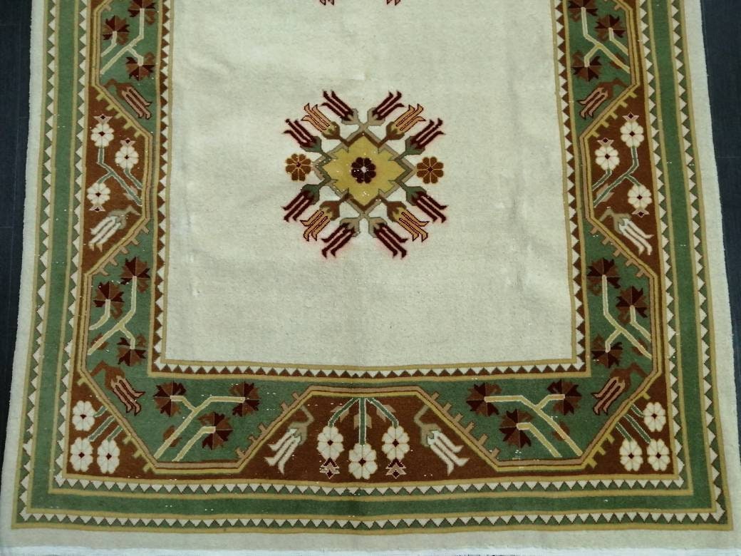 Rust Turkish Runner Rug 5' 3" x 9' 4" Hand-Knotted view 9