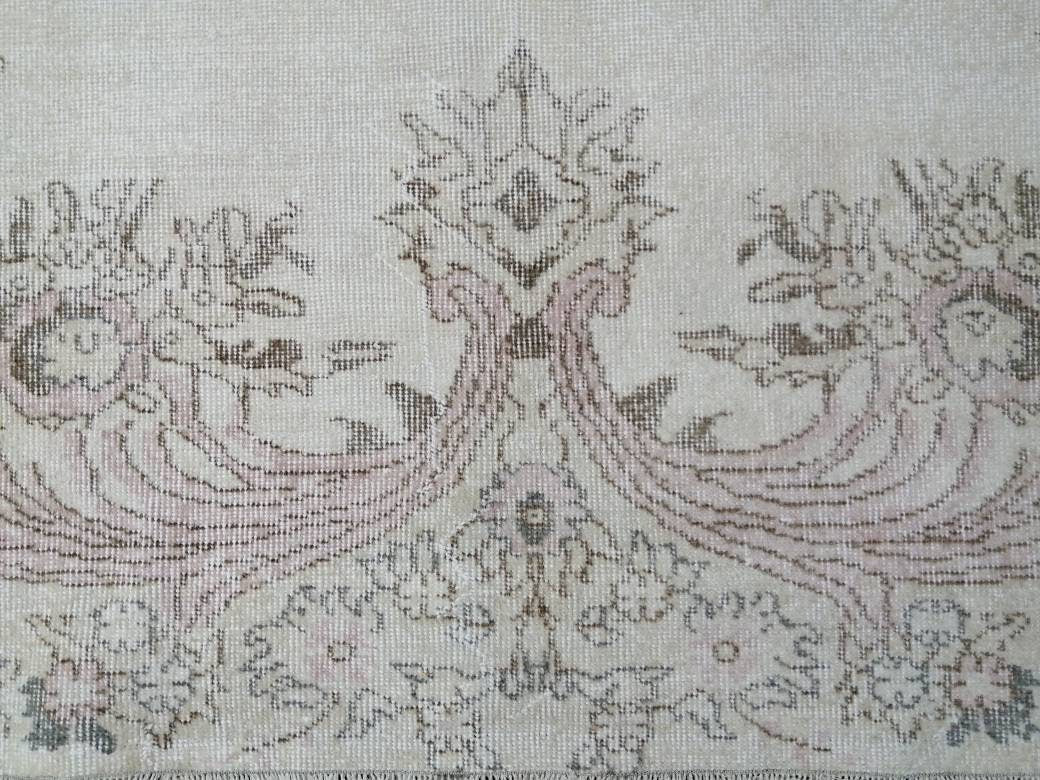 Beige Turkish Oushak Rug 6' 7" x 10' Hand-Knotted view