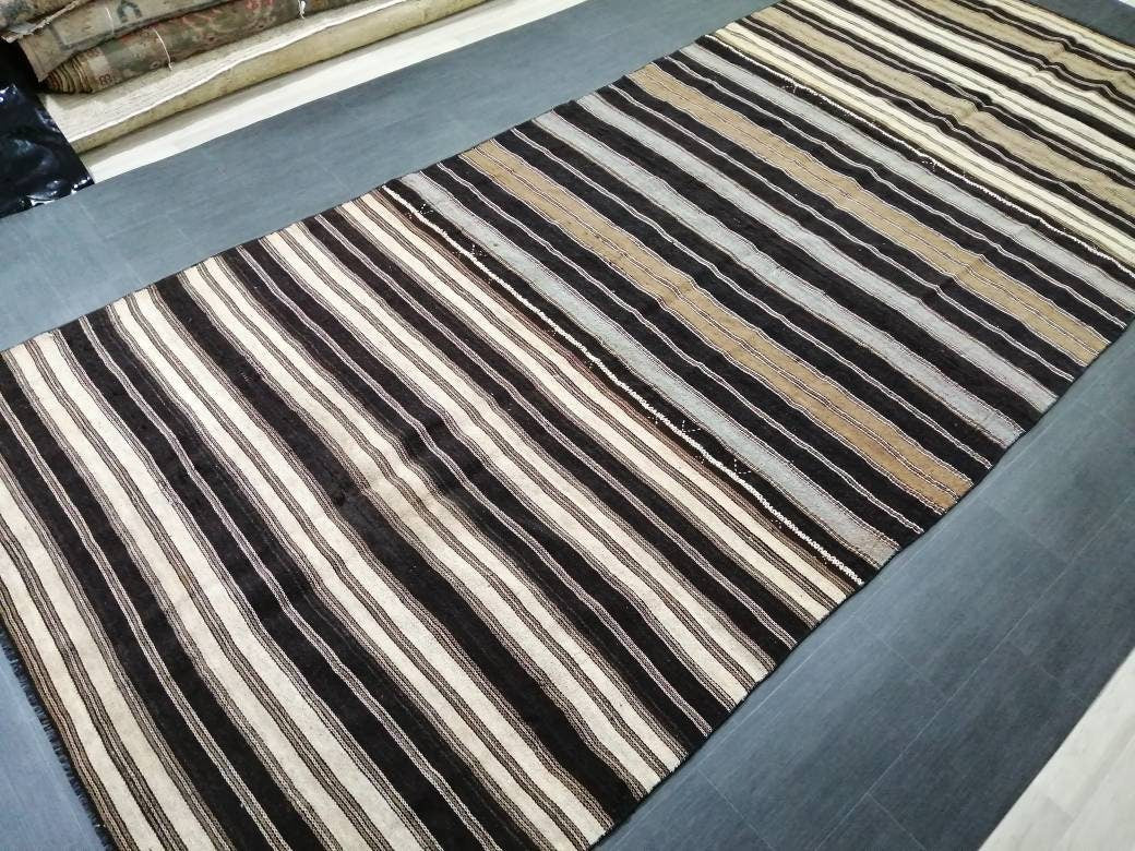 Rust Turkish Runner Rug 6' 2" x 14' 2" Hand-Knotted detail