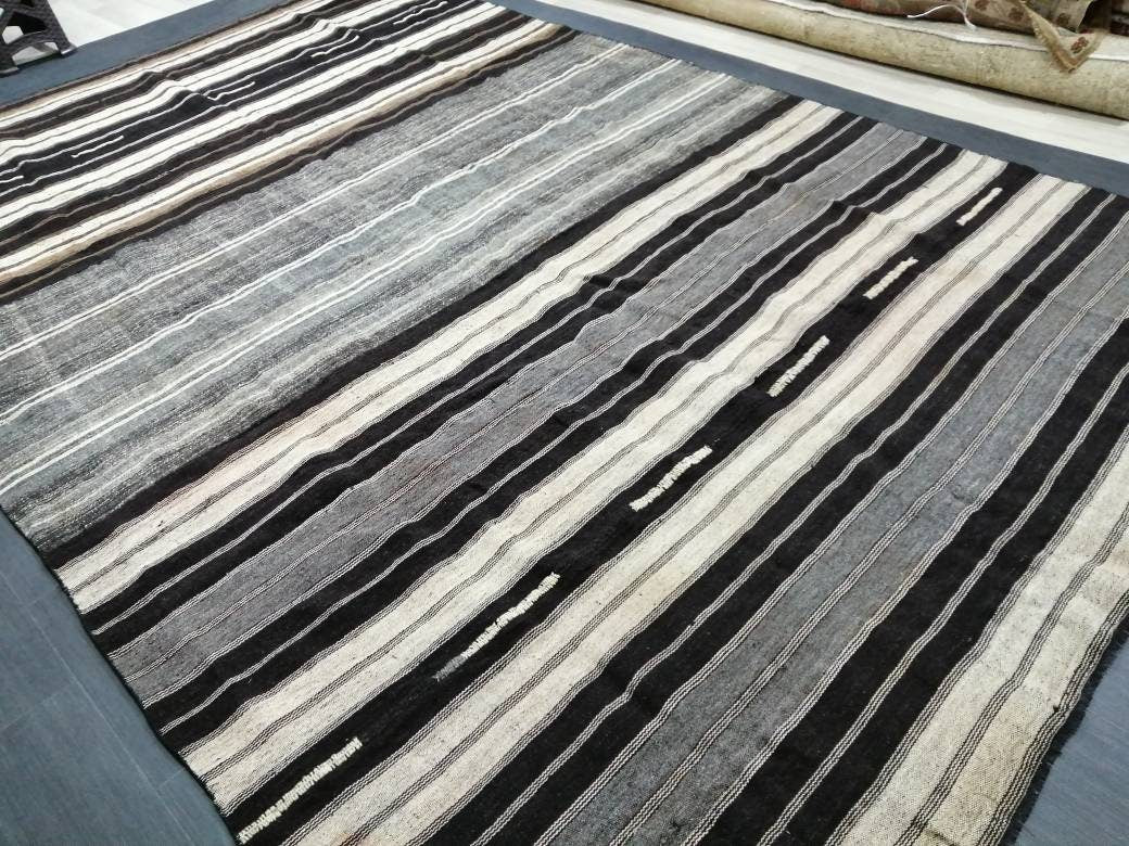 Rust Turkish Runner Rug 8' 1" x 12' 3" Hand-Knotted