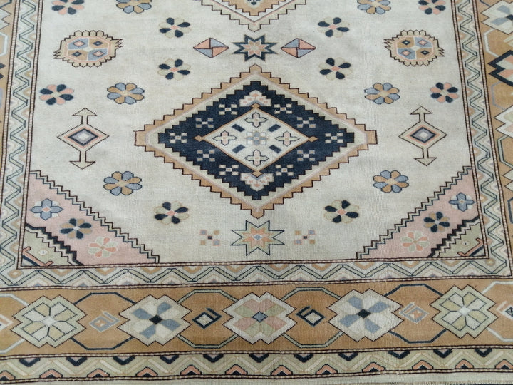 Navy Turkish Oushak Rug 7' 9" x 9' 2" Hand-Knotted view