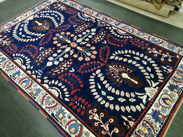 Blue Turkish Oushak Rug 6' 11" x 10' 9" Hand-Knotted | No. WR62455