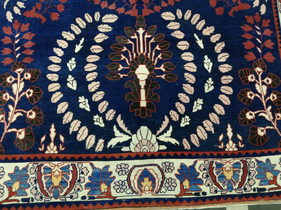 Blue Turkish Oushak Rug 6' 11" x 10' 9" Hand-Knotted | No. WR62455