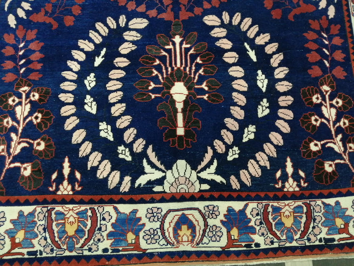 Blue Turkish Oushak Rug 6' 11" x 10' 9" Hand-Knotted | No. WR62455